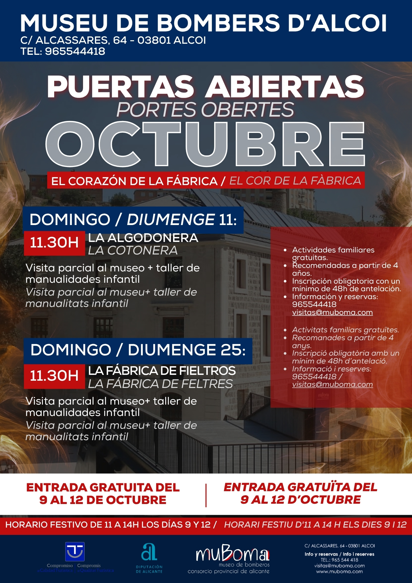 programación octubre muboma alcoy